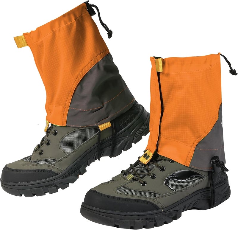 Uponauot Waterproof Gators for Hiking Boots and Shoes Lightweight Adjustable Leg Gaiters for Men Women Gaiters for Hiking Snowshoeing - Image 1
